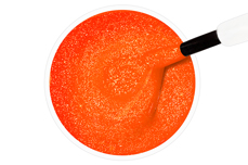 Jolifin Vernis pour Stamping - orange fluo mica 12ml