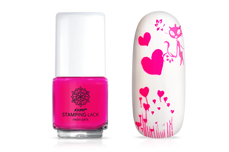 Jolifin Stamping-Lacquer - neon-pink 12ml