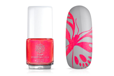 Jolifin Stamping Lacquer - neon-pink mica 12ml