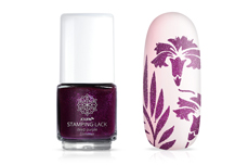 Jolifin stamping lacquer - deep purple mica 12ml