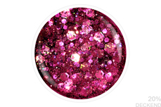 Jolifin LAVENI Shellac - berry galaxy Glitter 12ml