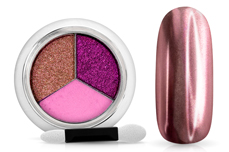 Jolifin Mirror-Chrome Compact Pigment - pink trio