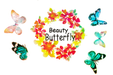 Jolifin LAVENI XL Sticker - Butterfly Hologramm Nr. 5