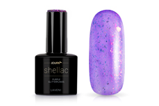 Jolifin LAVENI Shellac - purple Glitterflakes 12ml