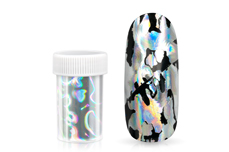 Jolifin Transfer film pour ongles XL - hologramme silver waves