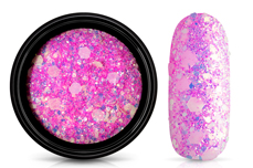 Jolifin LAVENI Nightshine Glittermix - lovely neon-pink