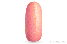 Jolifin LAVENI Shellac - Thermo coral-peach Glitter 12ml