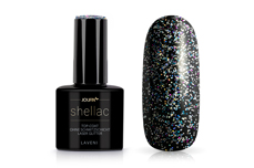 Jolifin LAVENI Shellac - Top-Coat without sweating layer laser glitter 12ml