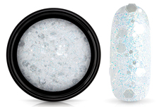 Jolifin LAVENI Crystal Glitter - dreamy pastel-white