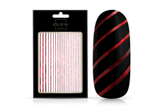 Jolifin LAVENI XL Sticker - Stripes Hologramm red
