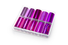 Jolifin Transfer-Nagelfolien Box - purple-pink Mix