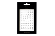 Jolifin LAVENI Sticker - Hearts silver 