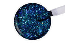 Jolifin LAVENI Shellac - blue galaxy Glitter 12ml