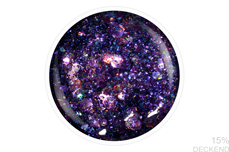Jolifin LAVENI Shellac - purple galaxy Glitter 12ml