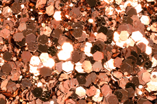 Jolifin LAVENI Sparkle Glitter - copper-rosé
