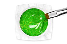 Jolifin LAVENI PRO Farbgel - neon-green Glitter 5ml