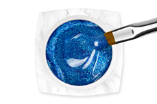 Jolifin LAVENI PRO Farbgel - neon-blue Glitter 5ml