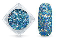 Jolifin LAVENI Sparkle Glitter - hologramme turquoise