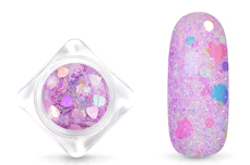 Jolifin Fancy Glittermix - lavender heart