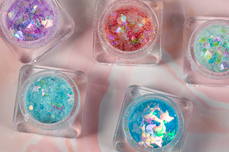 Jolifin Fancy Glittermix - babyblue sky