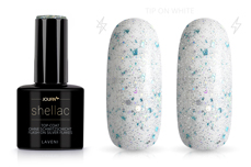 Jolifin LAVENI Shellac - Top Coat without sweating layer FlashOn silver flakes 12ml