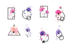 Jolifin LAVENI XL Sticker - Flowers Nr. 46