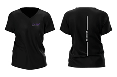 Jolifin T-Shirt V-Ausschnitt - schwarz Gr. XL