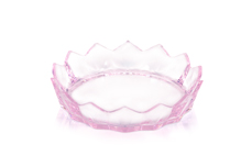 Jolifin brush holder with drip tray - clear pink