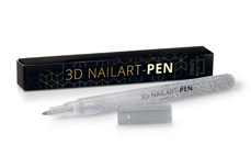 Jolifin LAVENI 3D Nailart-Pen - silver Glitter 