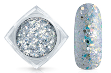 Jolifin LAVENI Luxury Glitter Hologramm  - silver-white