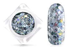 Jolifin Hexagon Glittermix - hypnotic silver