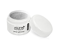 Jolifin Acryl Farbpulver - silver Glimmer 5g