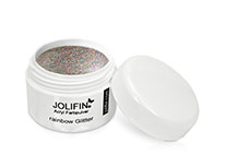 Jolifin Acryl Farbpulver - rainbow glitter 5g