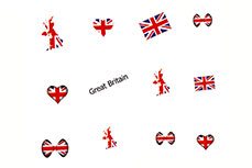 Jolifin Länder Tattoo - Great Britain