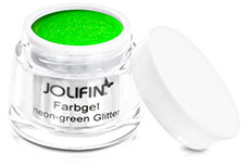 Jolifin Farbgel neon-green Glitter 5ml