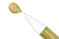 Jolifin Nail-Art Pen gold glitter 10ml