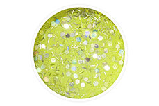 Jolifin Acryl Farbpulver - Lime Green Glittermix 5g