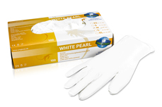 Nitrile gloves White Pearl Gr. M