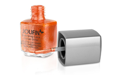 Laque pour tampons Jolifin - paillettes orange 12ml