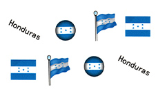 Jolifin Länder Tattoo - Honduras