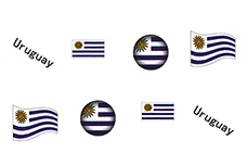 Jolifin Länder Tattoo - Uruguay