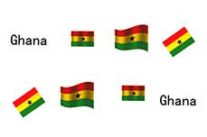 Jolifin Länder Tattoo - Ghana