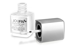 Jolifin Stamping-Lack - metallic white 12ml