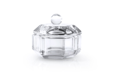 Jolifin glass container with lid clear