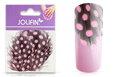 Jolifin Nailart Feder soft-pink leopard