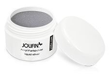 Jolifin Acryl Farbpulver - liquid silver 5g