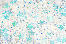 Jolifin Glitter Stars crystal-clear