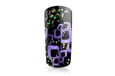 Jolifin Stamping-Lack - purple Glitter 12ml