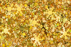 Jolifin Snowflake Glitter - gold