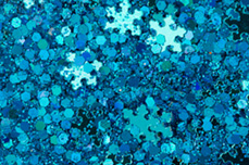 Jolifin Snowflake Glitter - türkis
